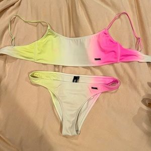 Triangl Swim Neon Ombré Bikini - size Medium